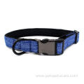 Eco-friendly Metal Buckle Canvas Neoprene Dog Collar